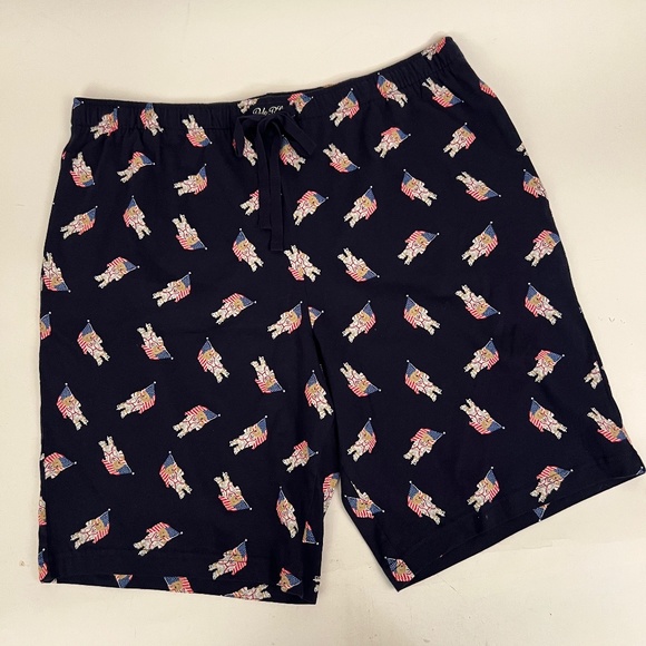 Polo Ralph Lauren Other - NWOT Polo Ralph Lauren American Flag Polo Bear Navy Sleepwear Shorts Size XL
